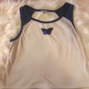 Butterfly crop top